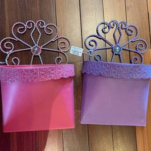 Pier 1 Girls room wall decor with keepsake box